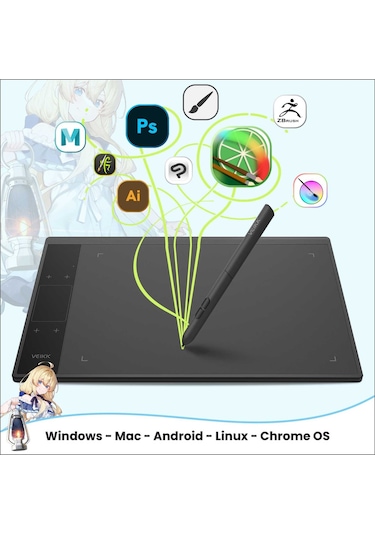 Veikk A30 10 x 6" Grafik Tablet