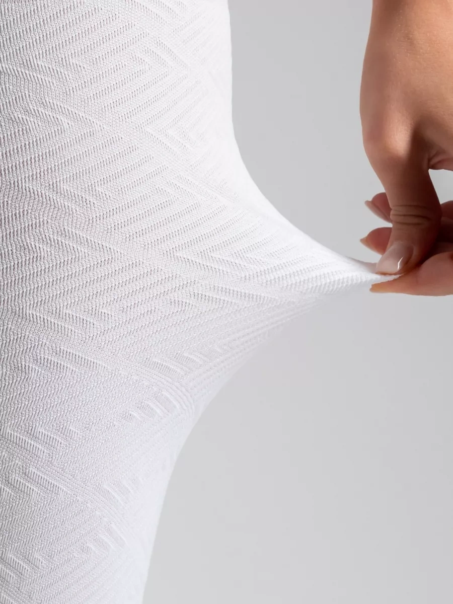 Calzeamo Beyaz, Desenli, Sıcak Tutan 100 Denye Külotlu Çorap 260981603 Beyaz