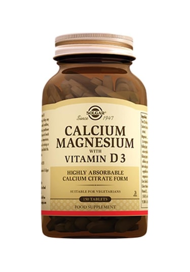 Solgar Calcium Magnesium   Vitamin D3 150 Tablet