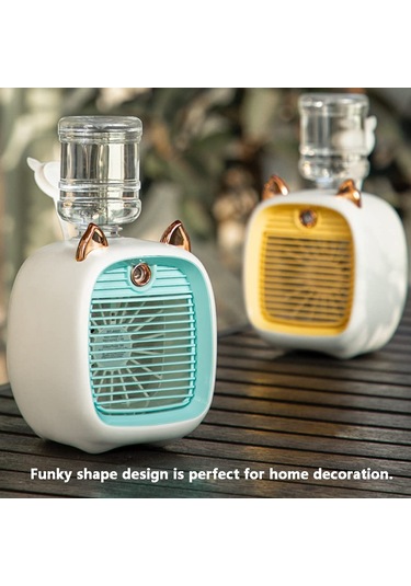 Jialan 3 Hız Taşınabilir Soğutucu Fan Mavi, 190 Ml Evaporatif