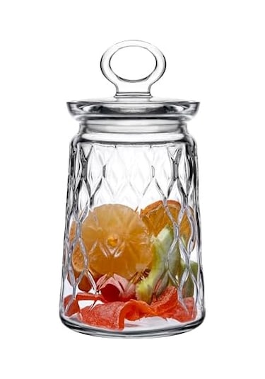 950118 Paşabahçe Leafy Tekli Kavanoz 1100 Cc Beyaz