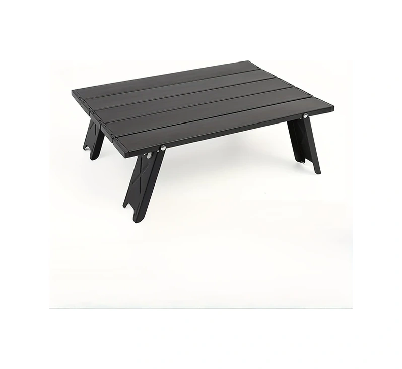 Oldfriend Siyah 1 Adet Ultra Hafif Portatif Alüminyum Kamp Masası - Kamp, Piknik & Outdoor Siyah