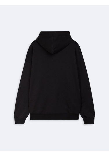 LTB Uzun Kollu Kapüşonlu Slogan Baskılı Siyah Sweatshırt Çok Renkli LTB Uzun Kollu Kapüşonlu Slogan Baskılı Siyah Sweatshırt Çok Renkli