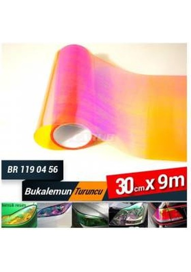 Carub Far-Stop Filmi 30Cm X 1 M Bukalemun Oranj Turuncu