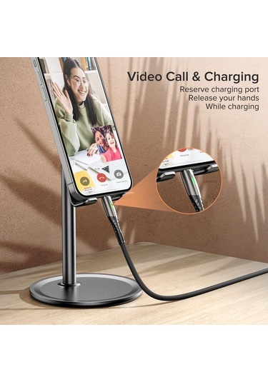 Gümüş Vaorlo Telefon Tutucu İpad Tutucu Canlı İzlemek İçin Film Telefon Braketi iPhone Uyumlu 11pro 12 Xiaomi Huawei