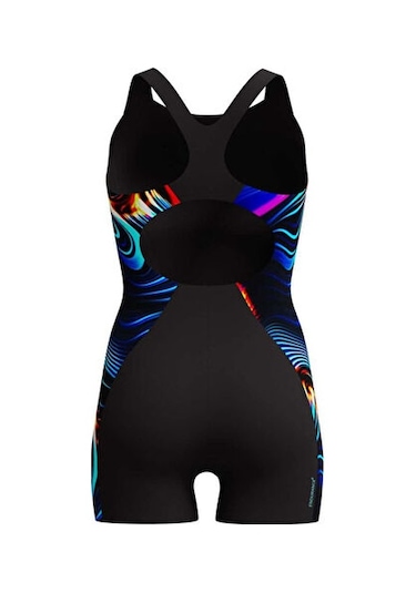 Speedo Digital Prt Af Legsuit Black Kadın Yüzücü Mayosu 8-00494418169 Siyah Siyah