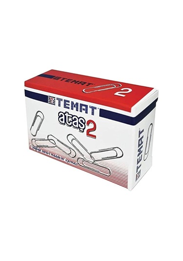 Temat No:2 25mm Ataş 100x24 Kutu 1 Koli Oval Tip