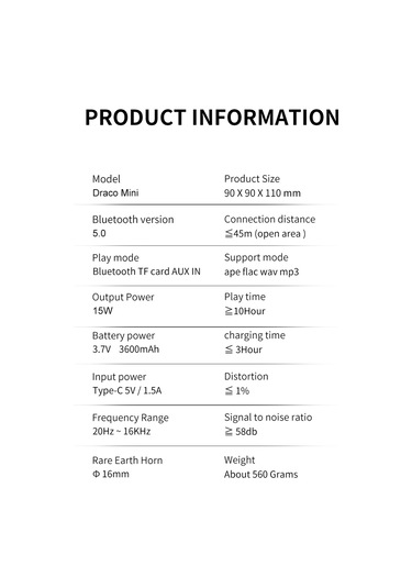 Xindoker Xdobo Draco 15w Taşınabilir Bluetooth Hoparlör: Tws, Ipx6 Su Geçirmez, Güçlü Bas, 25m Sorunsuz İletim, 10 Saat Çalma Süresi, Kırmızı