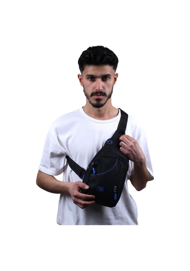 Seventeen 3474 Erkek Kanvas Body Bag Çapraz Çanta Siyah