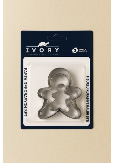 Ivory Ivo-pst150 Figürlü Kurabiye Kalıbı Seti Gri
