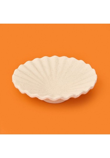 Evidea Deco Olite Dekoratif Tabak - Bej - 26 Cm