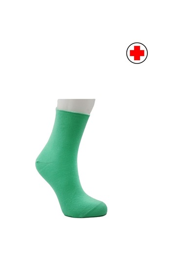 Kadın Çok Renkli Yarım Konç Diyabetik Şeker Çorabı Pamuklu Sıkmayan Çorap 6'lı Paket Çok Renkli