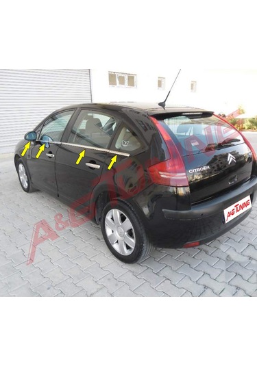 Citroen C4 Hb Krom Cam Çıtası Tk 2005-2010 8Prç Paslanmaz Çelik N11.6041