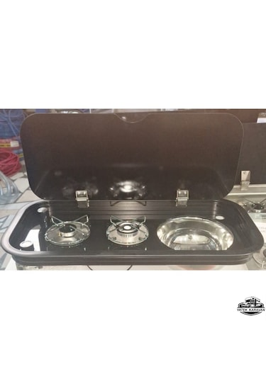 Kombinasyon İkili Ocak Evyeli 76x36.5 Cm Yatek Karavan Tekne