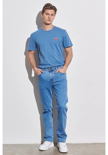 Wrangler Erkek Kot Pantolon W121HRZ93 MAVİ Mavi