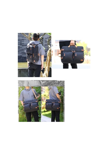 Coolbell CB-5005 2'si 1 Arada 17,3" Laptop Sırt ve Omuz Çantası-Lacivert