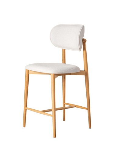 Polo Bohem Ahşap Bar Sandalyesi Natural