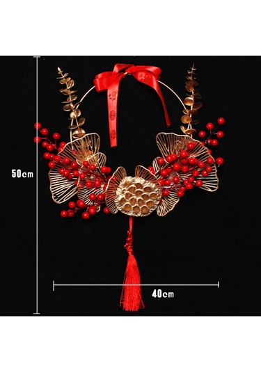 Suntek Bahar Şenliği Ön Kapı Için Geleneksel Çelengi 40x50cm