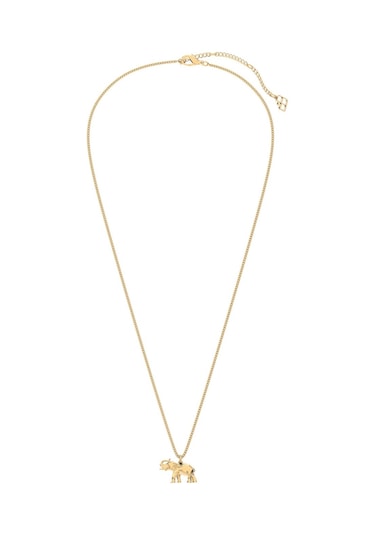 Chocli 18 Ayar Altın Kaplama Fil Kolye