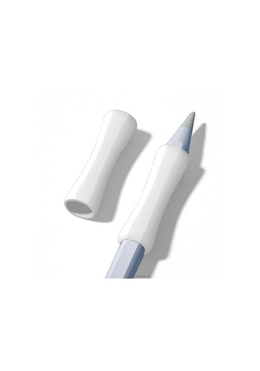 Apple Pencil 1-2 Nesil Pro Usb-c Uyumlu Soft Yumuşak Silikon Kalem Tutucu Zarif Ve Rahat Kullanım Beyaz