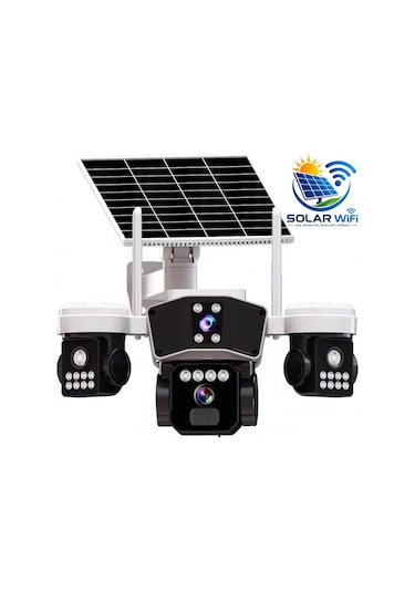 X5tech Rx-95ws 3 Kameralı Solar Wifi Ptz Ip Sesli Akıllı Güvenlik Kamera 3+3+3 Mp