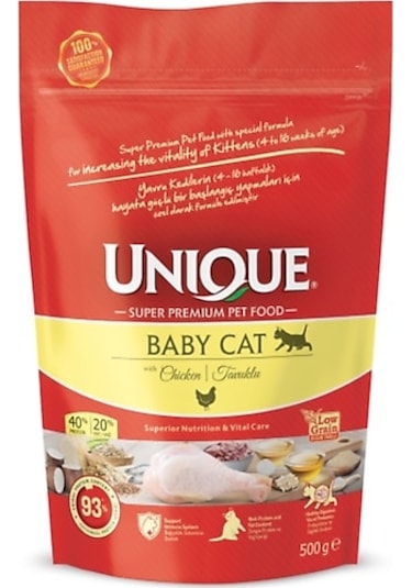 Unique Tavuklu Yavru Kedi Maması 500 G