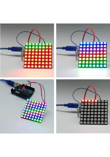 Ws2812 Led 5050 Rgb 8x8 64 Bit Led Matrix Module Fiyatları ve Özellikleri