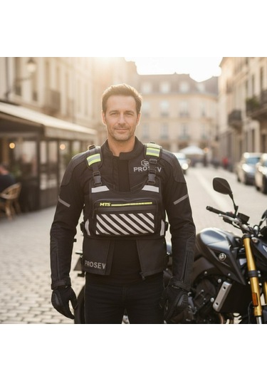 Mb018 Mts Reflektörlü Göğüs Çantası Sarı