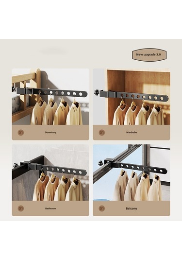 Siyah Katlanır Model İki Adet Çamaşır Kurutma Rafı, Yükseltilmiş 8 Delikli Sağlam Siyah