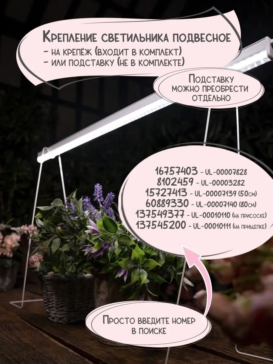 Uniel Bitkiler Ve Fide İçin Tam Spektrumlu Fitolamba 18w 6611654 Krem