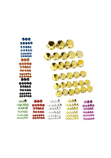 Ganzhoushop Yamaha Vida Suntek Somun Parça Motosiklet Kapatma Dekorasyon Civata Başlığı Altın 30 Pr Altın