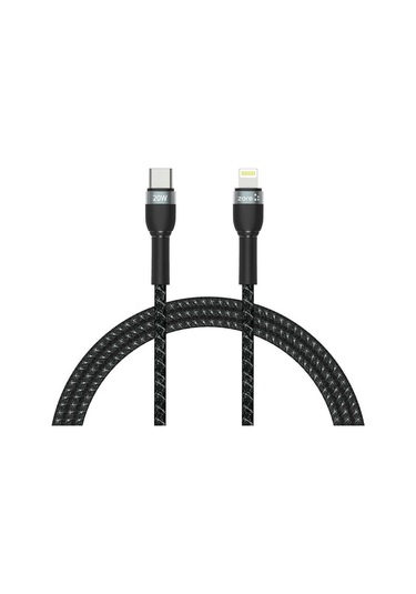 Mobilefix Siyah Shira Serisi Type-c To Lightning Pd Kablo 1 Metre