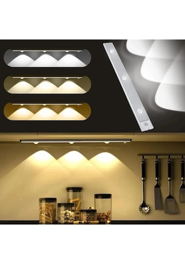 Forlife Usb Şarjlı Sensörlü Mutfak Tezgahı Led Aydınlatma Armatür