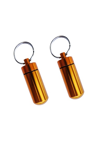 Suntek 2 Paket Su Geçirmez Hap Kutusu Kasa Tutucu Konteyner Altın