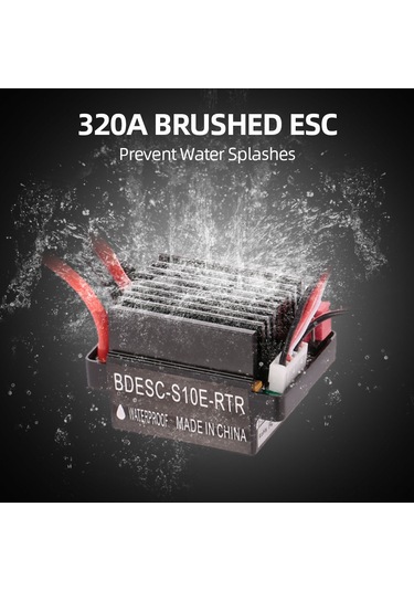 Reedark 320a İleri 160a Geri Sürekli Akım Kapasiteli Kompakt Esc, Rc Araç Ve Tekneler İçin