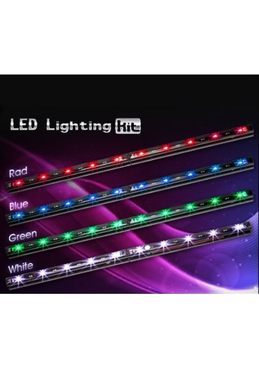 Kasa İçi Aydınlatma 15cm 12v 5 Led Xigmatek Cas-e1laa-u02 Xi-ray Yeşil Çok Renkli