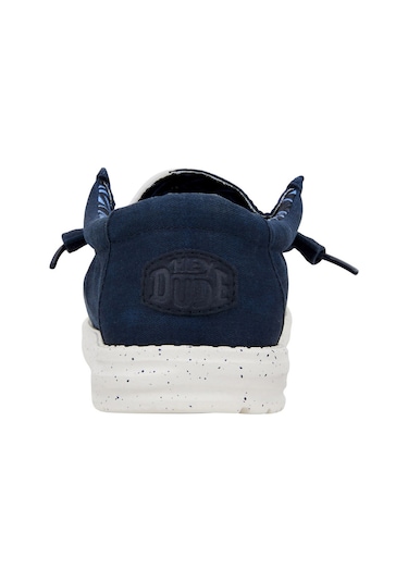 Sneaker Günlük Erkek Hd.40700 Hey Dude Wally Canvas 410 Navy Lacivert