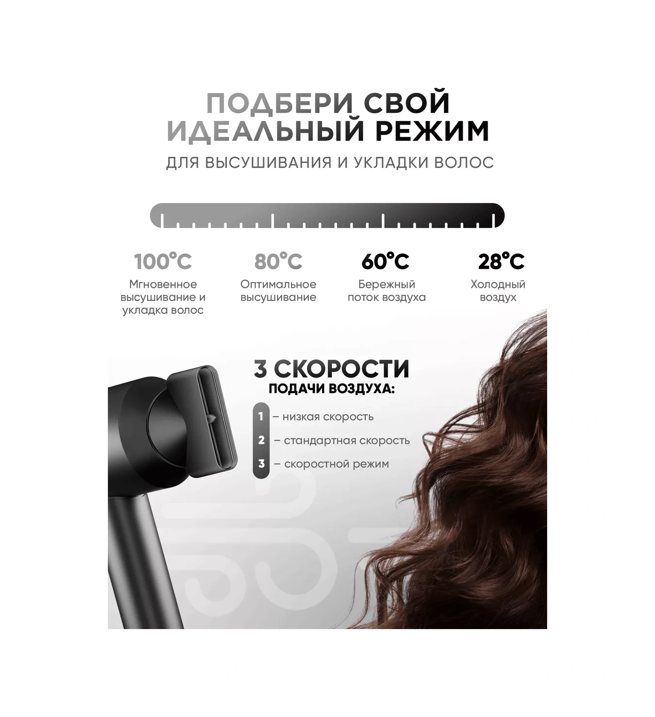 Welleya Profesyonel Küçük Saç Kurutma Makinesi, 5'i 1 Arada Aksesuarlı 166068077