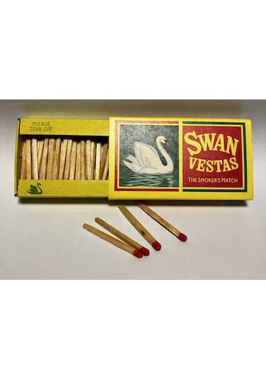 Swan Vestas Kovboy Kibrit Sarı