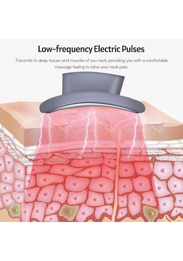 Springsun Taşınabilir Boyun Masaj Aleti - Isıtmalı, 5 Modlu, 18 Seviyeli Şarj Edilebilir Boyun Masaj Cihazı