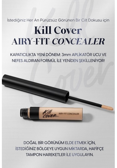 Clio Kill Cover Airy-Fit Concealer 1.5 Fair