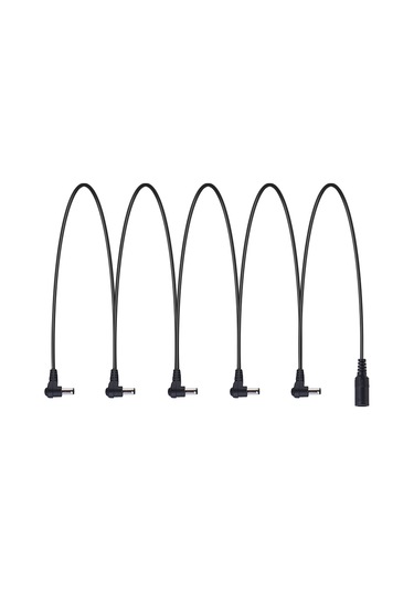 Geeksen Gitar Efekt Güç Kaynağı Adaptörü 9v Dc 1000ma 5 Yollu Zincir Akor Kablosu Negatif İç Pozitif Dış