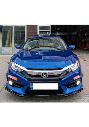 Civic Fc5 Fk7 3 Parça Ön Lip Piano Black Abs Plastik Ma