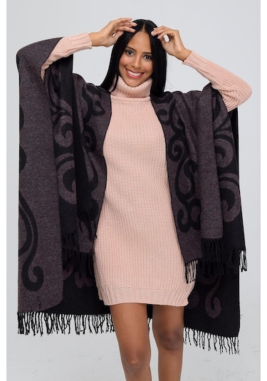 Forum Fashion P001 Salma Desenli Jakarlı Panço