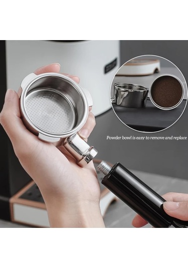 Motion003 Premium 51 Mm Alt Kismi Acik Portafiltre Delonghi Ec680 Ec685 Ec885 Uyumlu Paslanmaz Celik Ahşap