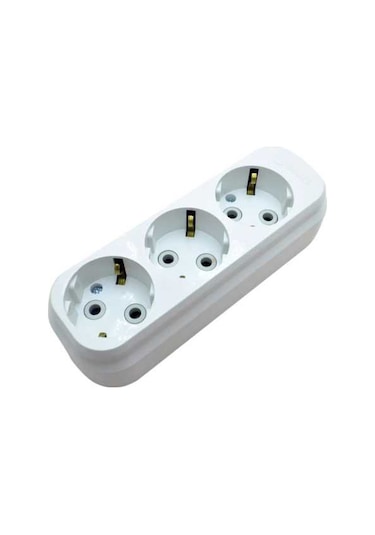 3'lü Topraklı Kablo Tipi Klemens Grup Priz