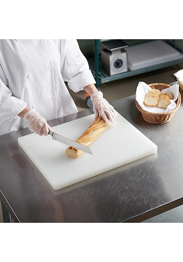 Türkay 50x30x2 Cm Polietilen Kesme Tahtası Kesim Levhası Naturel/beyaz 4733