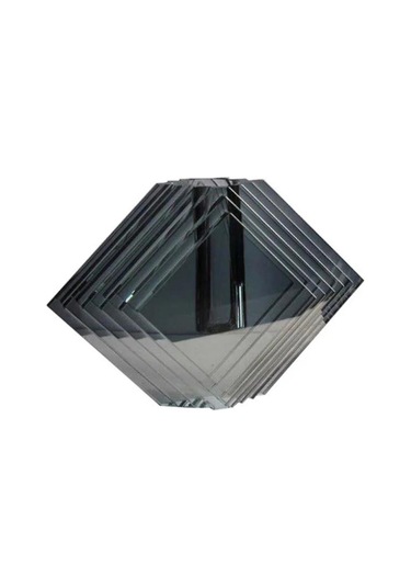 Lucky Art Kristal Gri Vazo 17x9x11 Cm