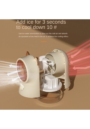 Unimarket Usb Kişisel Soğutucu Masa Fanı - Ev, Ofis, Kamp İçin Pembe