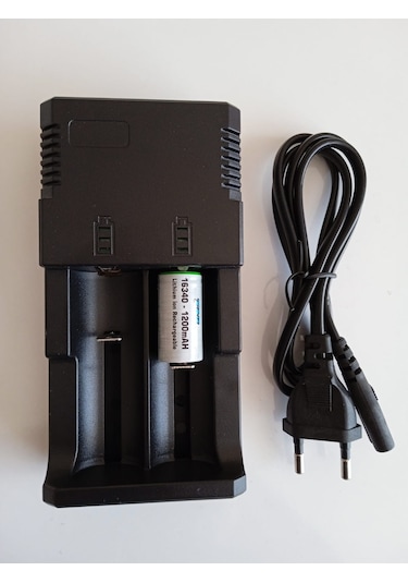 16340 Şarjlı Pil Cr 123 a Pil Şarj Aleti